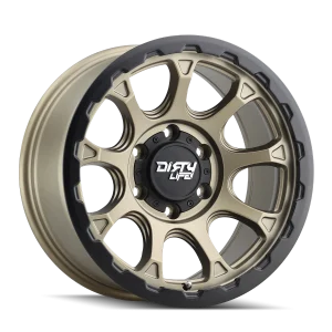 Dirty Life – DRIFTER – Gold – 17″x8.5″ -6mm – All weather Wheels – 9307-7883MGD